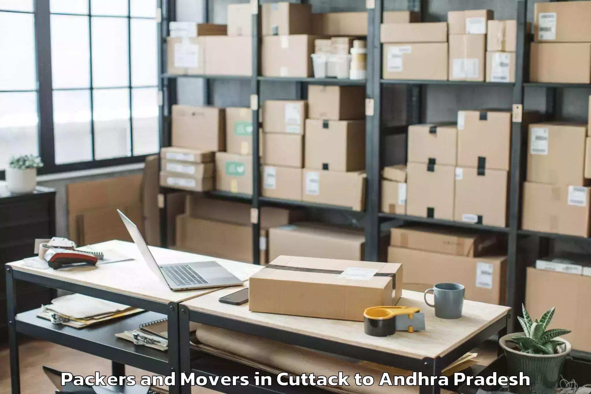 Hassle-Free Cuttack to Prathipadu Packers And Movers